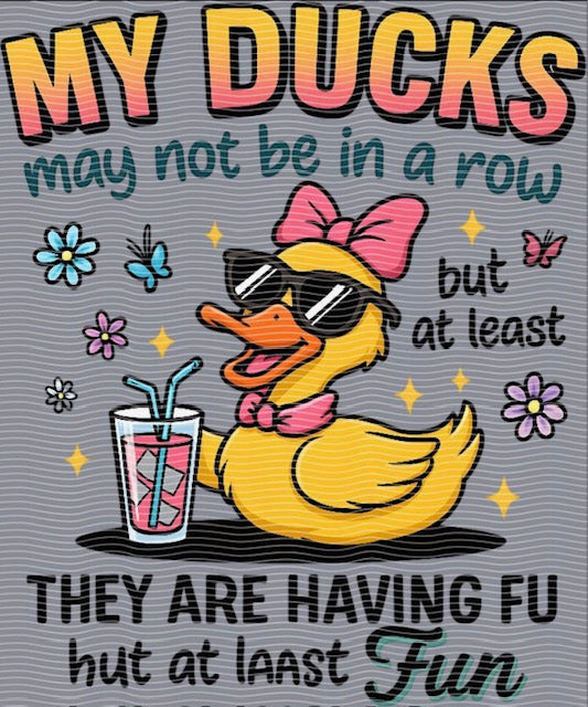 UVDTF T-Shirt Transfer Ducks in A Row