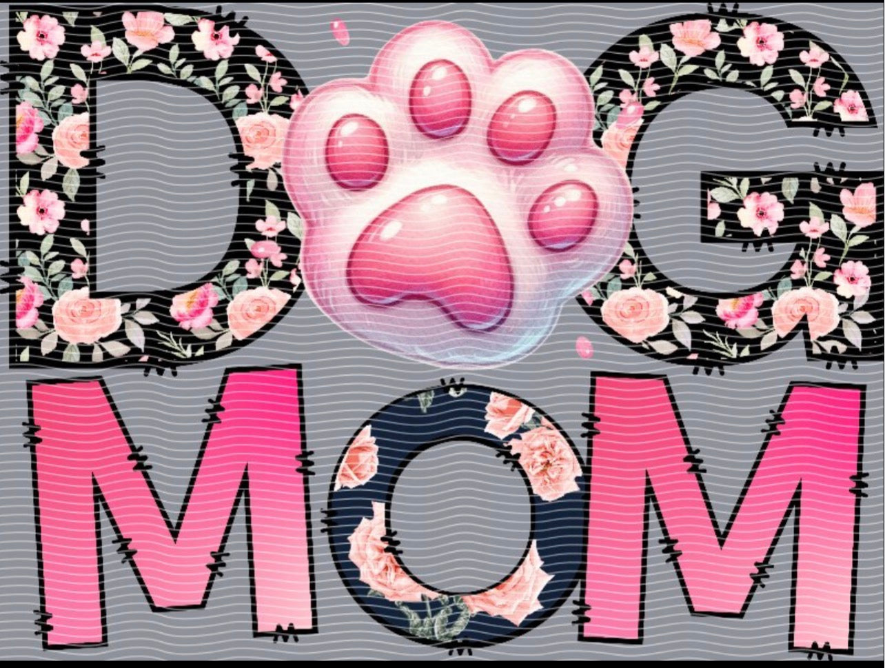 UVDTF T-Shirt Transfer Dog Mom